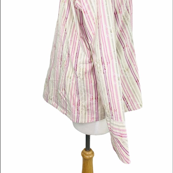 J. Jill Cotton VNTG Button Down Embroidered Shirt - Picture 4 of 9